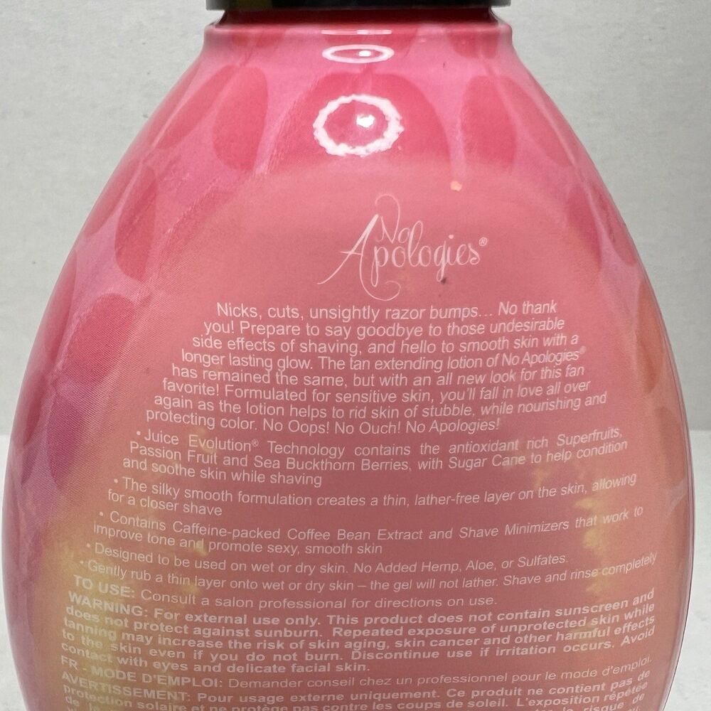 Designer Skin NO APOLOGIES Tan Extending Shave Lotion Firming Blend 8.5oz Pump - Picture 5 of 6